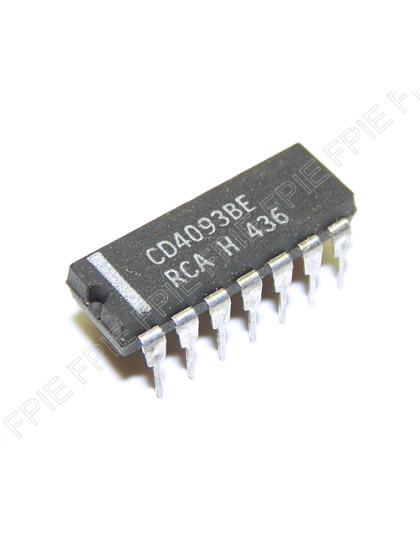 Quad 2-Input NAND Schmitt Trigger by RCA (CD4093BE)